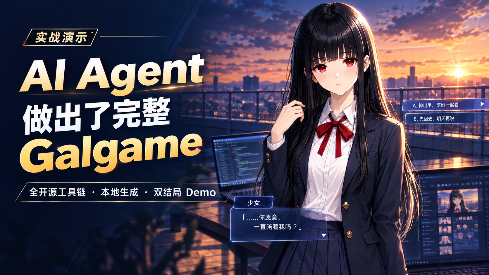 用全开源本地AI服务做一个完整的WebGAL Galgame Demo